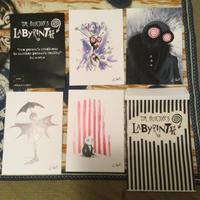 4 stampe dei disegni di Tim Burton