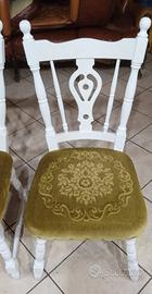 4 sedie i legno massello