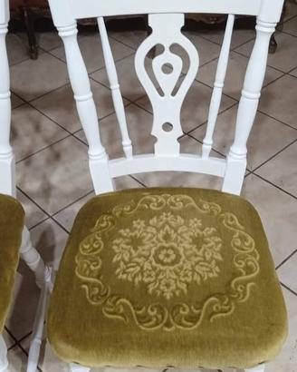 4 sedie i legno massello