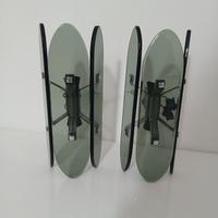 Coppia Applique Veca anni 70 Vetro Murano Fumé e A