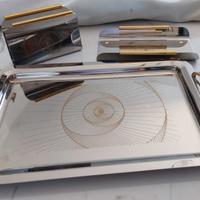 Set vassoio/portatovaglioli/portagrissini 