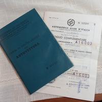 libretto di circolazione fiat 500F 1968 
