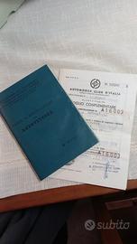 libretto di circolazione fiat 500F 1968 