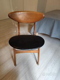 1966. 3+1 sedie pranzo design produzione danese