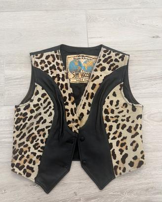 Gilet Sem vaccaro in vera pelle e cavallino