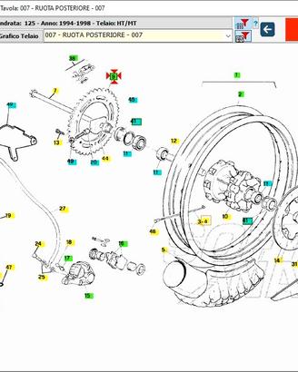 Corona Aprilia RX 125 AP8107115
