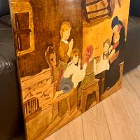 Quadro dipinto su legno