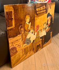 Quadro dipinto su legno
