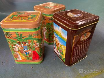 3 scatole in latta Ferrero Pocket Coffee