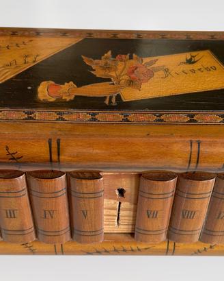 Scatola sorrentina in legno con segreto