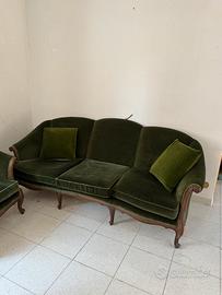 Divano vintage in vellutto