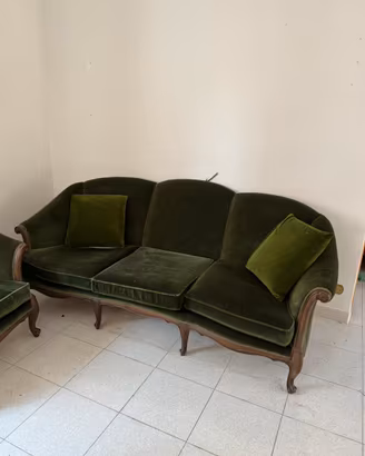 Divano vintage in vellutto