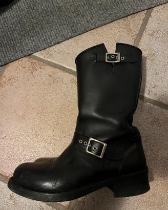 Harley davidson stivali pelle