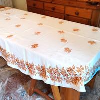 Tovaglia Ovale Stampata Ruggine