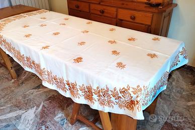 Tovaglia Ovale Stampata Ruggine