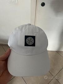 cappello bianco stonee island nuovo