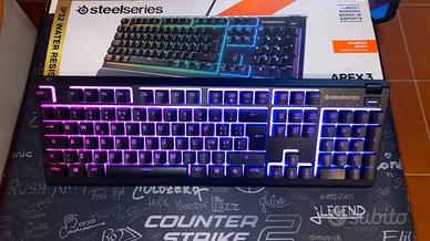 Tastiera Gaming SteelSeries Apex3 RGB WaterProof