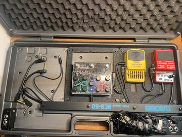 Pedaliera Boss BCB-60 con pedali vari