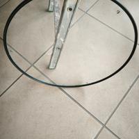 Pannello rotondo in vetro diam 50 cm con 3 fori