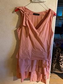 Vestito in taf taf di twin set