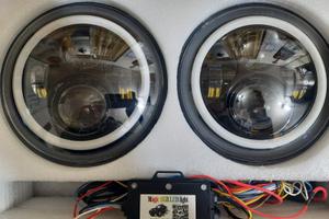 Fari led magic rgb da 7 pollici 