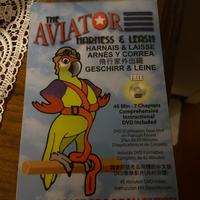 Pettorina Aviator per pappagalli nuova + guinzagli