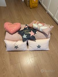 Materasso arredo bambina + 6 cuscini