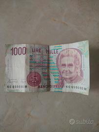 Banconota lire 1000 Montessori 
