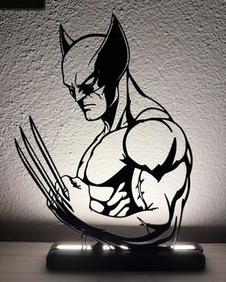 Wolverine Silhouette lampada Led Marvel