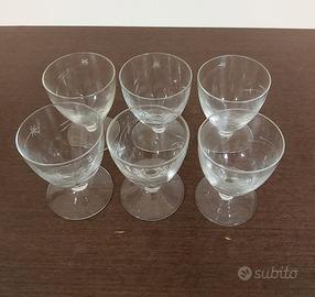 bicchieri in cristallo 