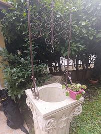 pozzo decorativo da giardino