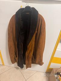 Cappotto in montone shearling tg 50 uomo