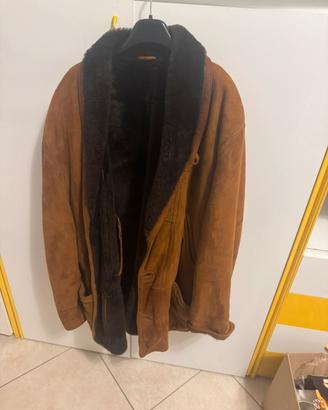 Cappotto in montone shearling tg 50 uomo