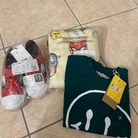 Pigiama e scarpe Marvel H&M e t-shirt Watabout