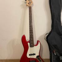 Basso elettrico Squier Affinity Jazz Bass Race Red