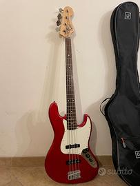 Basso elettrico Squier Affinity Jazz Bass Race Red