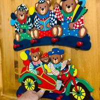 Attaccapanni cameretta bambino 2 pz