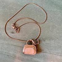 Collana borsetta argento