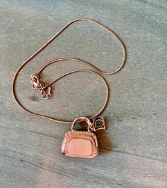 Collana borsetta argento