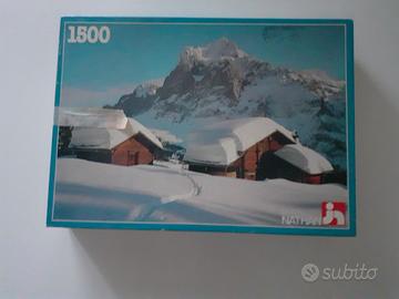 Puzzle 1500 pezzi -  Villaggio sotto la neve