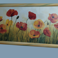 Quadro con stampa fiori