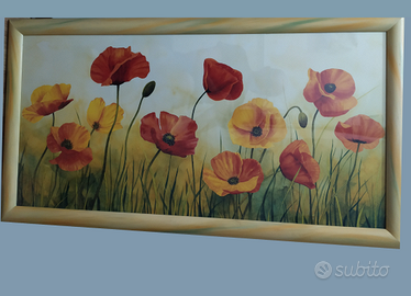 Quadro con stampa fiori