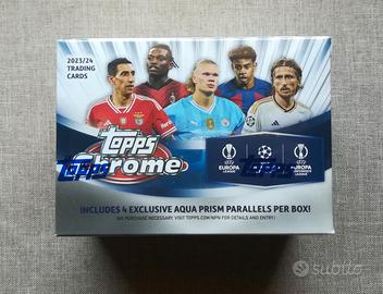 Topps Chrome 2023-24 UefaUCC blaster box sigillato