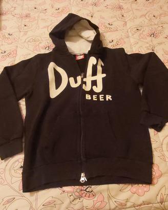 Felpa con zip Duff taglia 10/12 anni