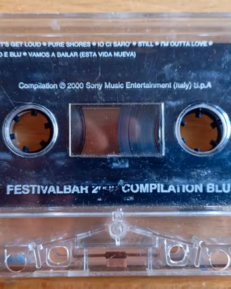 musicassetta Festival Bar Compilation  Blu 2000...