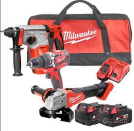 Kit milwaukee m18ppa3-502 nuovo da rivenditore uff