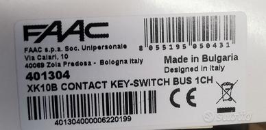 Selettore a chiave BUS faac 401304 senza serratura