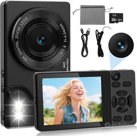 HERBYD Fotocamera Digitale 4K 64MP con Doppia Foto