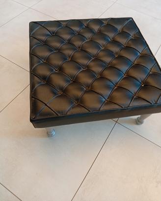 Tavolino Pouf Chesterfield Vera Pelle 