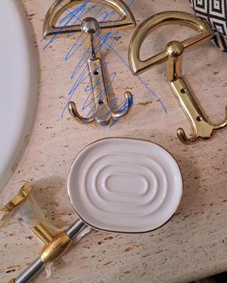 Porta sapone a Muro e appendiabiti